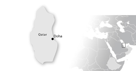 map qatar